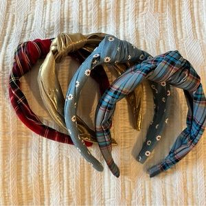 J Crew headbands - 4 pack
